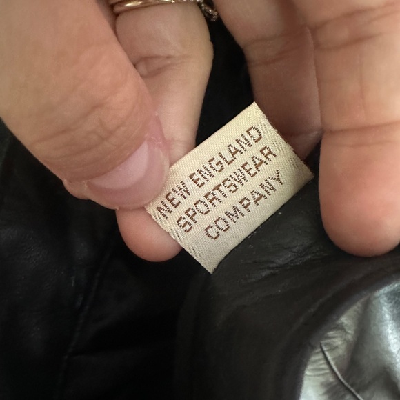 Vintage High Waisted Black Leather Grunge Motorcycle Biker Pants Sz Small - Picture 9 of 10